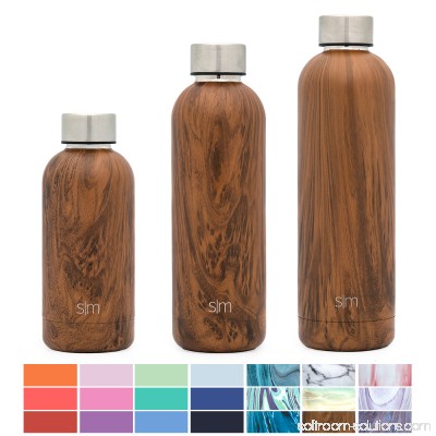 Simple Modern 17oz Bolt Water Bottle - Stainless Steel Hydro Swell Flask - Double Wall Vacuum Insulated Reusable Small Kids Metal Coffee Tumbler Leak Proof Thermos - Pacific Dream 569664238